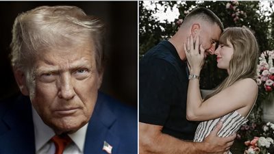 ترامب يعلق على خطوبة تايلور سويفت وترافيس كيلسي