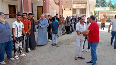 إقبال المواطنين على لجان إعادة انتخابات الشيوخ بالغربية وسط إجراءات مشددة (صور)
