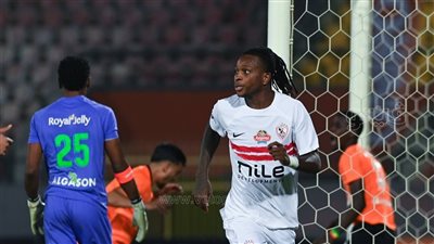 شيكو بانزا يحرز هدف تعادل الزمالك في البنك الأهلي 