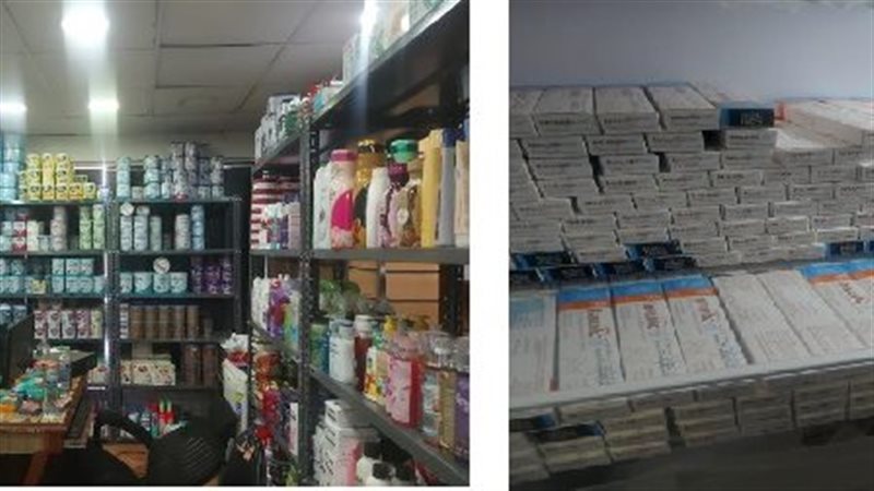 ضبط أدوية وألبان
