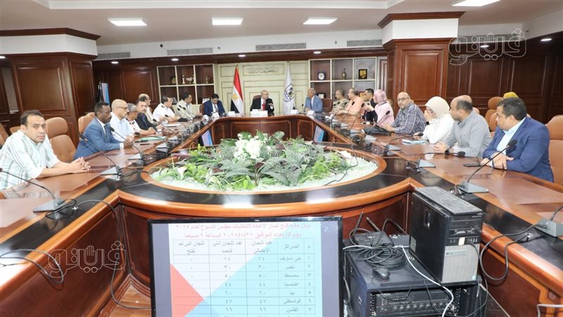 محافظ بني سويف يتابع