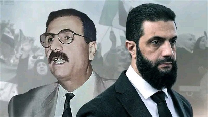 أحمد الشرع ووالده،