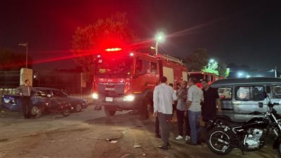 السيطرة على حريق بمستشفى الحسين الجامعي وإجراء عمليات التبريد لمنع تجدده (صور)