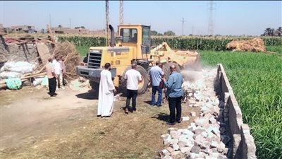 استرداد أراضي أملاك دولة وإزالة 36 حالة تعد بالمرحلة الثانية للموجة 27 بأسيوط 