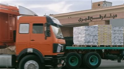 عبور 20 شاحنة مساعدات إماراتية عبر معبر رفح متجهة إلى قطاع غزة
