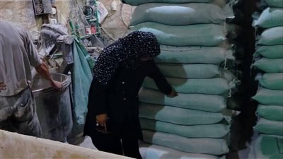 ضبط طن ونصف الطن دقيق بلدي قبل تهريبه للأسواق السوداء بالإسماعيلية (صور) 