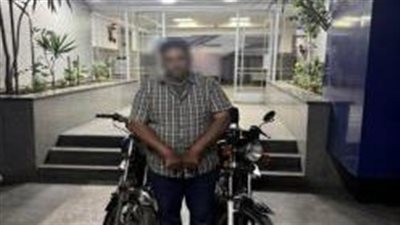 ضبط عاطل تخصص في سرقة الموتوسيكلات بدمياط