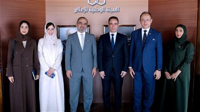 وفد إماراتي يزور استوديو نجيب محفوظ بماسبيرو 