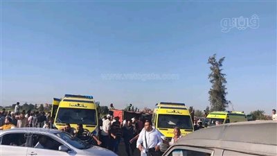 جزيرة سعود بالشرقية تودع شابين في جنازة مهيبة بعد حادث أتوبيس العمال