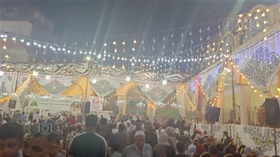 احتفال المولد النبوي في الشرقية، أصوات المنشدين تزين سماء ساحة الهاشمية (فيديووصور)