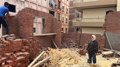 حي غرب المنصورة يواصل حملاته لمواجهة مخالفات البناء 