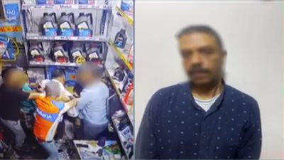 ضبط صاحب مقهى اعتدى على عامل بالضرب في حدائق القبة (فيديو)