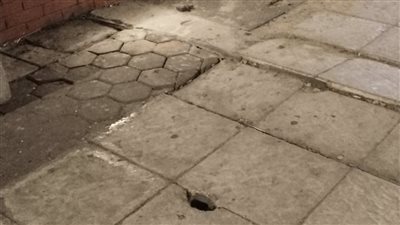 بعد حدوث هبوط، إعادة صيانة وترميم الأجزاء المتهالكة بكوبري استانلي بالإسكندرية (فيديو وصور)