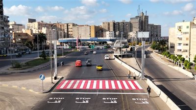 محافظة الإسكندرية: تشغيل إشارة مرورية ثالثة أعلى محور المحمودية