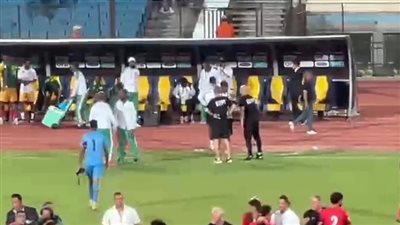 وصلة حديث جانبي بين حسام حسن ومدرب إثيوبيا بعد المباراة (فيديو)