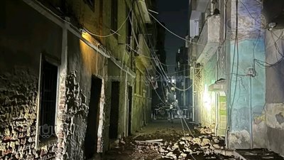 محافظة الشرقية تشكل لجنة هندسية لفحص عقار شارع مولد النبي المنهار 