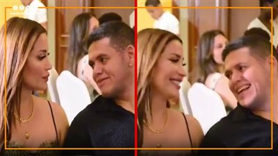 في أول ظهور علني، شاهد رومانسية نسرين طافش وزوجها بحفل جنات 