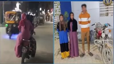 كشف ملابسات فيديو استعراض سائق موتوسيكل على الطريق بسوهاج