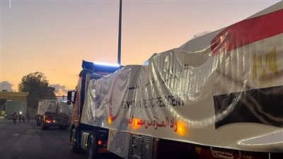 الهلال الأحمر المصري يرسل 2500 طن مساعدات بقافلة «زاد العزة» الـ31 لغزة 
