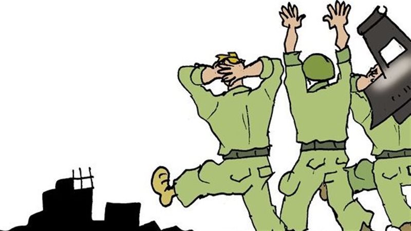 أسرى جدد في كاريكاتير