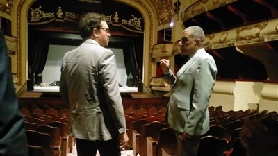 وزير الثقافة يتفقد مسرح سيد درويش 