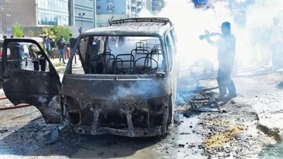 إخماد حريق اندلع في سيارة شرق الإسكندرية