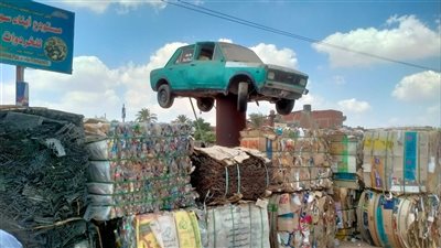 غلق 6 أوكار للنباشين ومخازن خردة غير مرخصة بطريق الإسماعيلية الصحراوي (صور) 