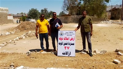 استرداد 143 فدانًا أملاك دولة وإزالة 43 حالة تعد في حملة بأسيوط