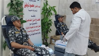 حملة للتبرع بالدم بمديرية أمن القاهرة