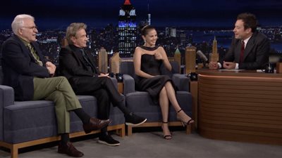 أبطال ONLY MURDERS IN THE BUILDING في ضيافة جيمي فالون (فيديو)