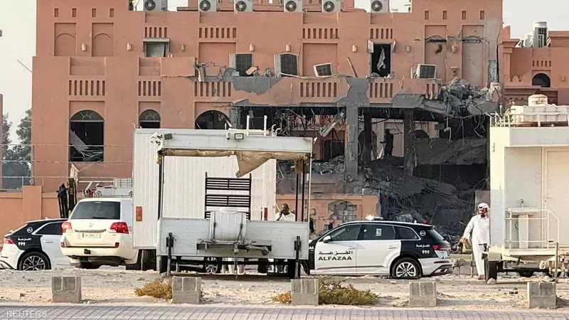 موقع الهجوم الإسرائيلى