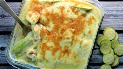 طريقة عمل الكوسة بالبشاميل في خطوات سريعة 