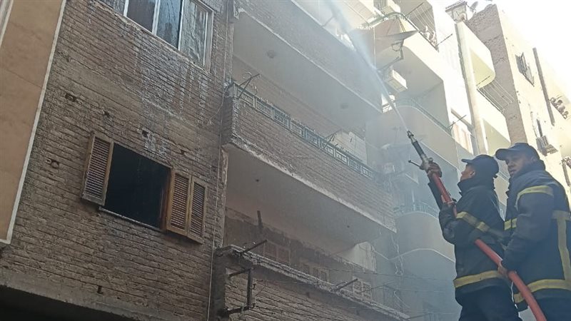  حريق شقة سكنية بسوهاج