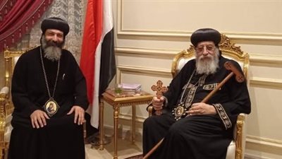 البابا تواضروس يتلقى تقريرا عن الخدمة في إيبارشية برج العرب