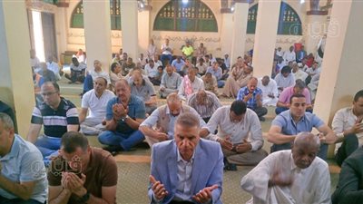 محافظ أسوان يلتقي المواطنين بعد صلاة الجمعة بمسجد عبد الرحمن في غرب سهيل 