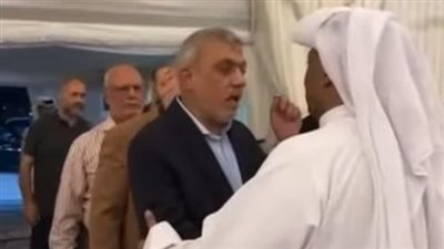 وفد من حماس يقدم العزاء لأهالي الضابط القطري 