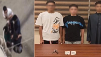 القبض على المتهمين بسرقة مبلغ مالي من طفل بالإكراه فى سوهاج (فيديو)