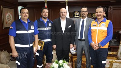 محافظ بني سويف يشيد بجهود الإسعاف خلال تعطل خط الطوارئ 123