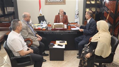 سكرتير بني سويف يبحث تطوير مركز تدريب الحاسب الآلي