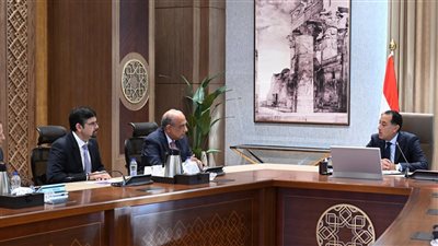 رئيس الوزراء يلتقي مسئولي شركة 