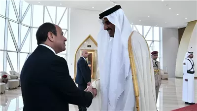 من الدوحة، السيسي يوجه رسالة قوية لأمير قطر بشأن العدوان الإسرائيلي