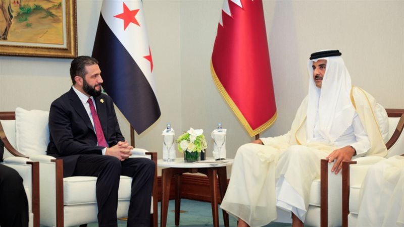  الشرع وأمير قطر،