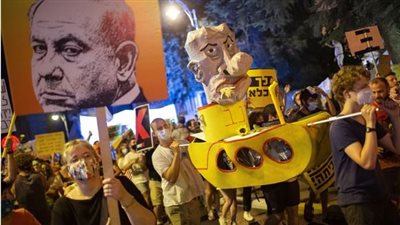 محتجون ينصبون خياما قرب منزل نتنياهو في القدس لوقف خطة احتلال غزة