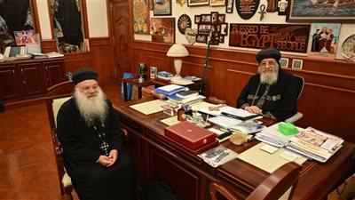 البابا تواضروس يتلقى تقريرا عن الخدمة في الأردن