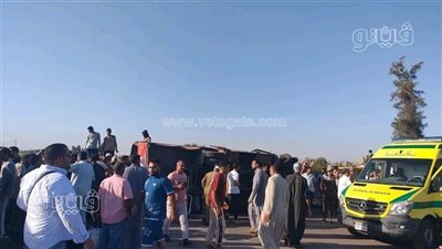 إصابة 7 عمال في انقلاب أتوبيس بالعاشر من رمضان