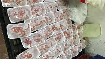  ضبط 132 كيلو لحوم مجهولة المصدر في حملة تموينية بالجيزة