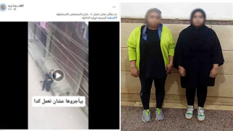 ضبط سيدة تعدت بالسب