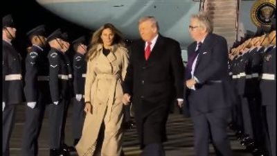 حقيقة اصطدام طائرة الرئاسة الأمريكية بأخرى للركاب 