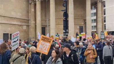 احتجاجات واسعة في لندن ضد زيارة ترامب لبريطانيا