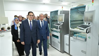 افتتاح مشروع الميكنة الكاملة للمعمل الرئيسي ووحدة أمراض الدم بقصر العيني 